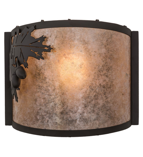 12"W Oak Leaf & Acorn Wall Sconce