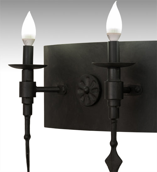 24"W Warwick 3 Lt Wall Sconce