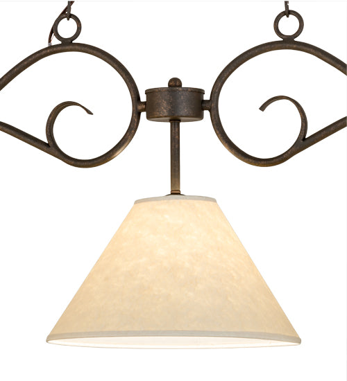 48" Long Bristol 3 Light Oblong Pendant