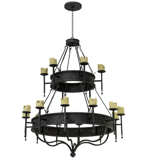 60" Wide Marta 18 Light Two Tier Chandelier