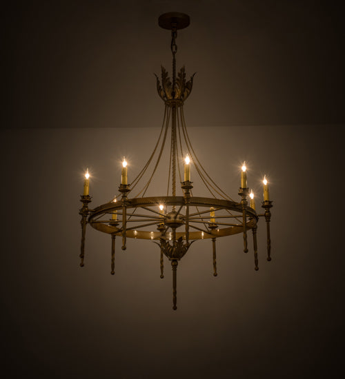 36" Wide Amaury 10 Light Chandelier