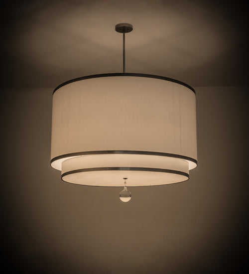 48"W Cilindro 2 Tier Textrene Pendant