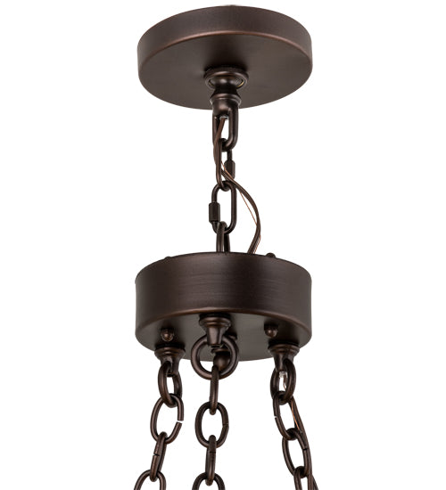 28"W Sullivan Ranch 6 Lt Chandelier