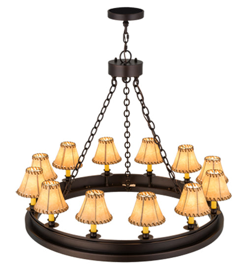 39" Wide Sullivan Ranch 12 Lt Chandelier