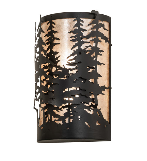 12" Wide Tall Pines Wall Sconce