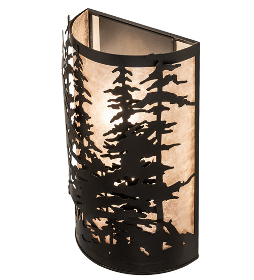 12" Wide Tall Pines Wall Sconce