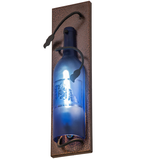 4.5"W Tuscan Vineyard Wine Bottle Wall Sconce