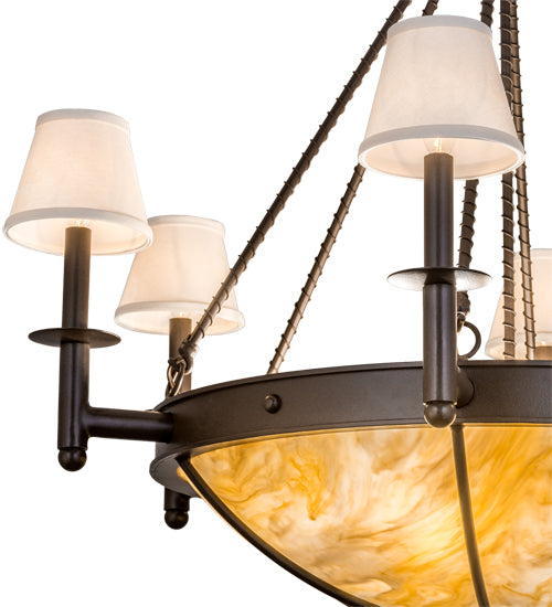 36"W Freya 6 Lt Chandelier