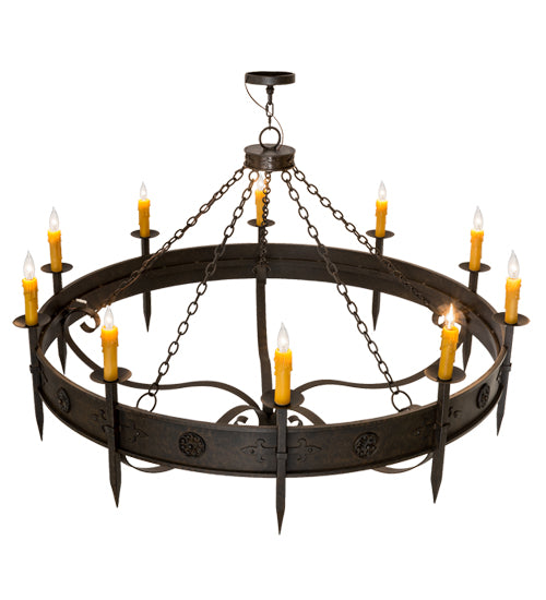 66"W Calandra 10 Lt Chandelier