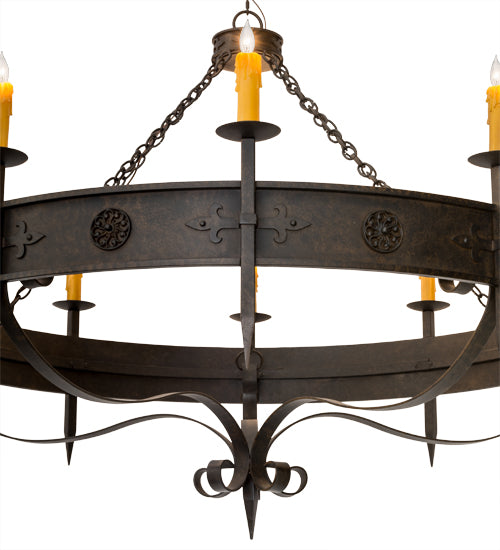 66"W Calandra 10 Lt Chandelier