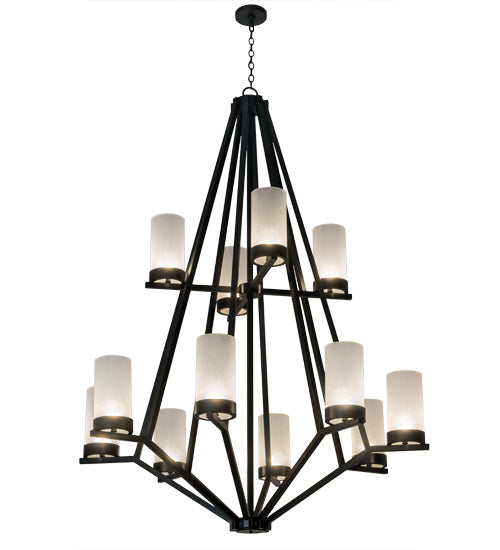 60"W Galen 12 Lt Chandelier