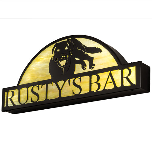 30"W Personalized Rusty'S Bar Sign