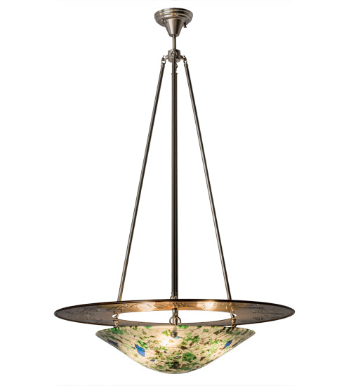 31"W Metro Fusion Super Nova Inverted Pendant