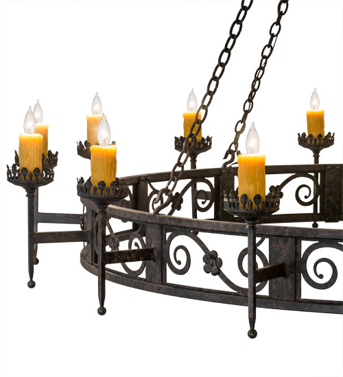 84" Wide Majella 28 Light Two Tier Chandelier