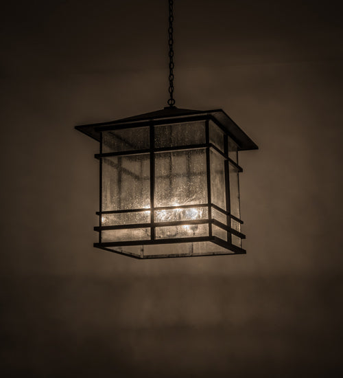 30"Sq Tea House Lantern Pendant