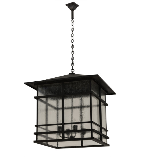 30"Sq Tea House Lantern Pendant