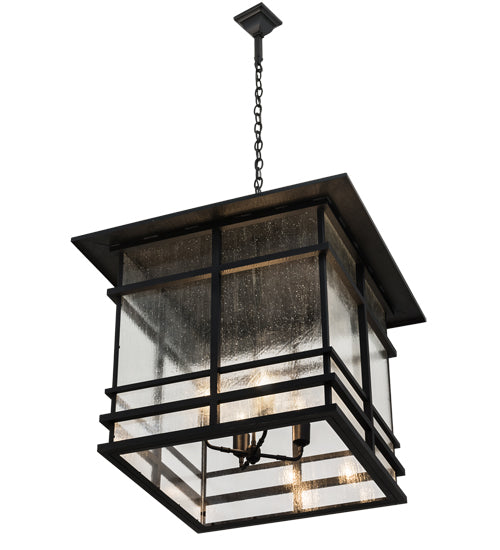 30"Sq Tea House Lantern Pendant