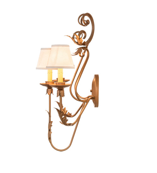 18"W French Elegance 3 Lt Wall Sconce