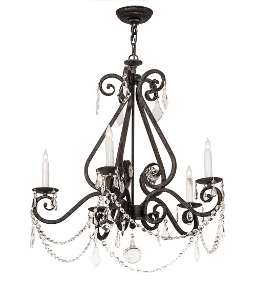 26" Wide Adrianna 5 Light Chandelier