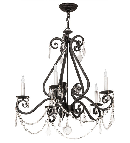 26" Wide Adrianna 5 Light Chandelier