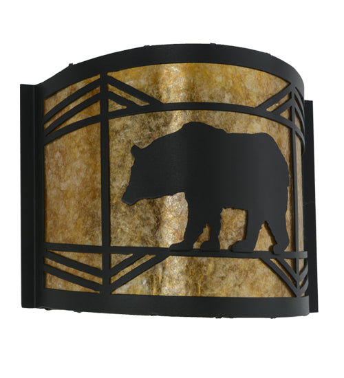 12"W Lone Bear Wall Sconce