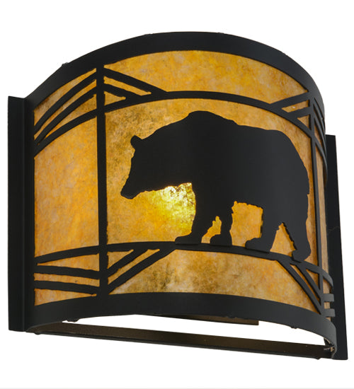 12"W Lone Bear Wall Sconce