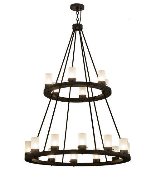 42"W Loxley 18 Lt Two Tier Chandelier