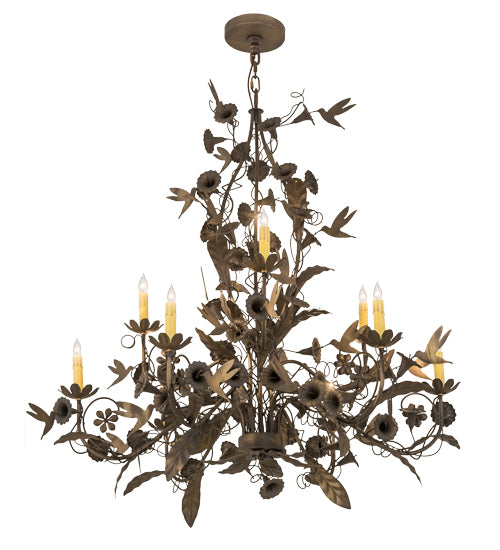 36" Wide Le Printemps 9 Light Chandelier