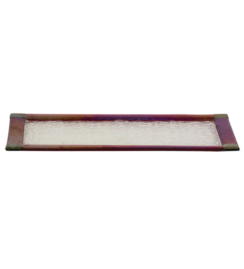 16"L X 8"W Metro Fusion Glass Serving Tray