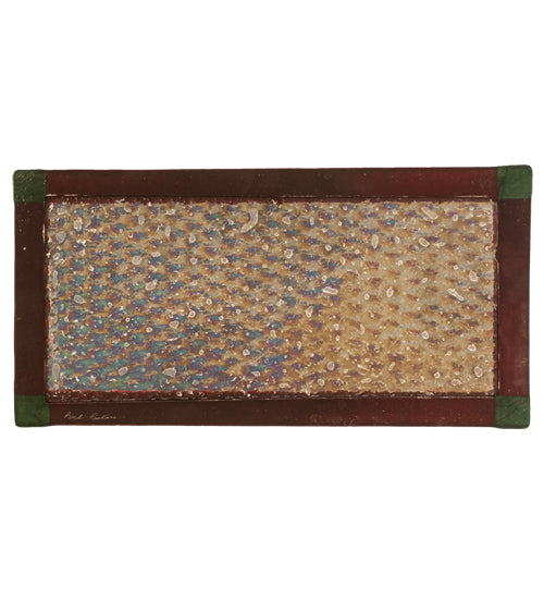 16"L X 8"W Metro Fusion Glass Serving Tray