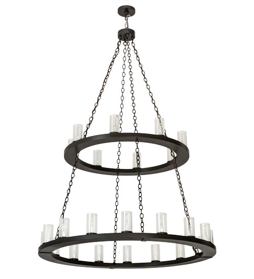 54" Wide Loxley 24 Light Two Tier Chandelier