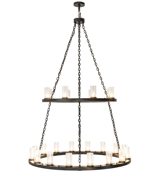 54" Wide Loxley 24 Light Two Tier Chandelier