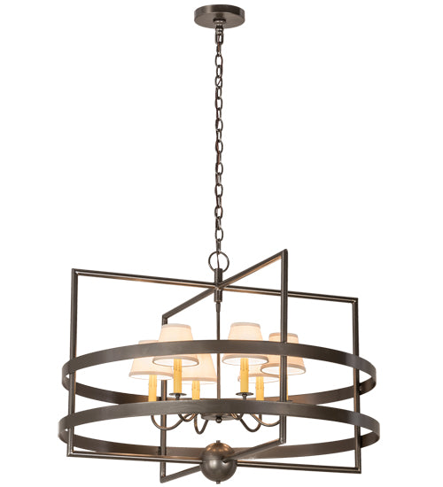 36"W Aldari 6 Lt Chandelier