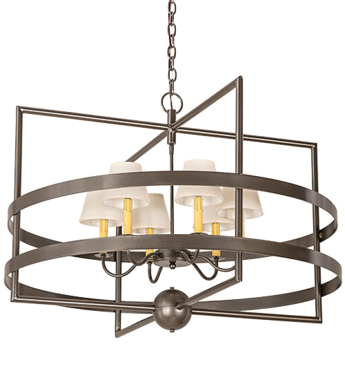 36"W Aldari 6 Lt Chandelier