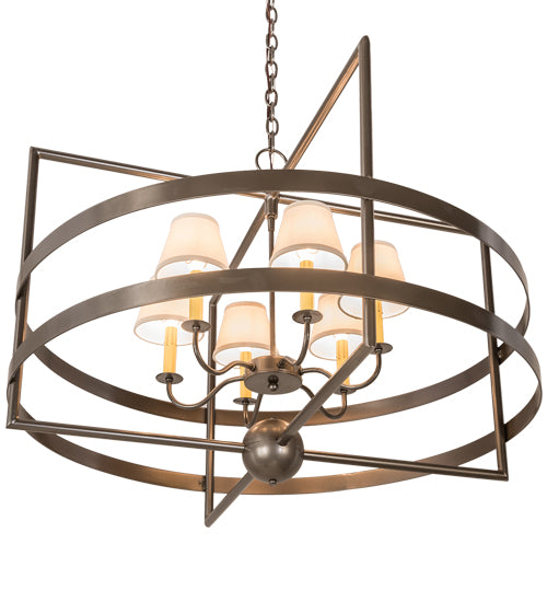 36"W Aldari 6 Lt Chandelier