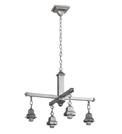 24"W Bungalow 4 Lt Chandelier