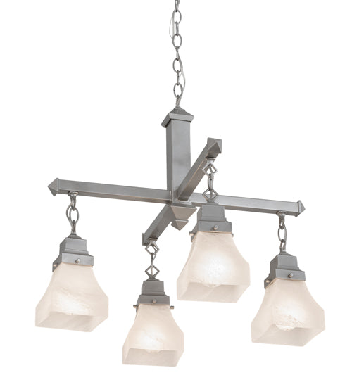 24"W Bungalow 4 Lt Chandelier