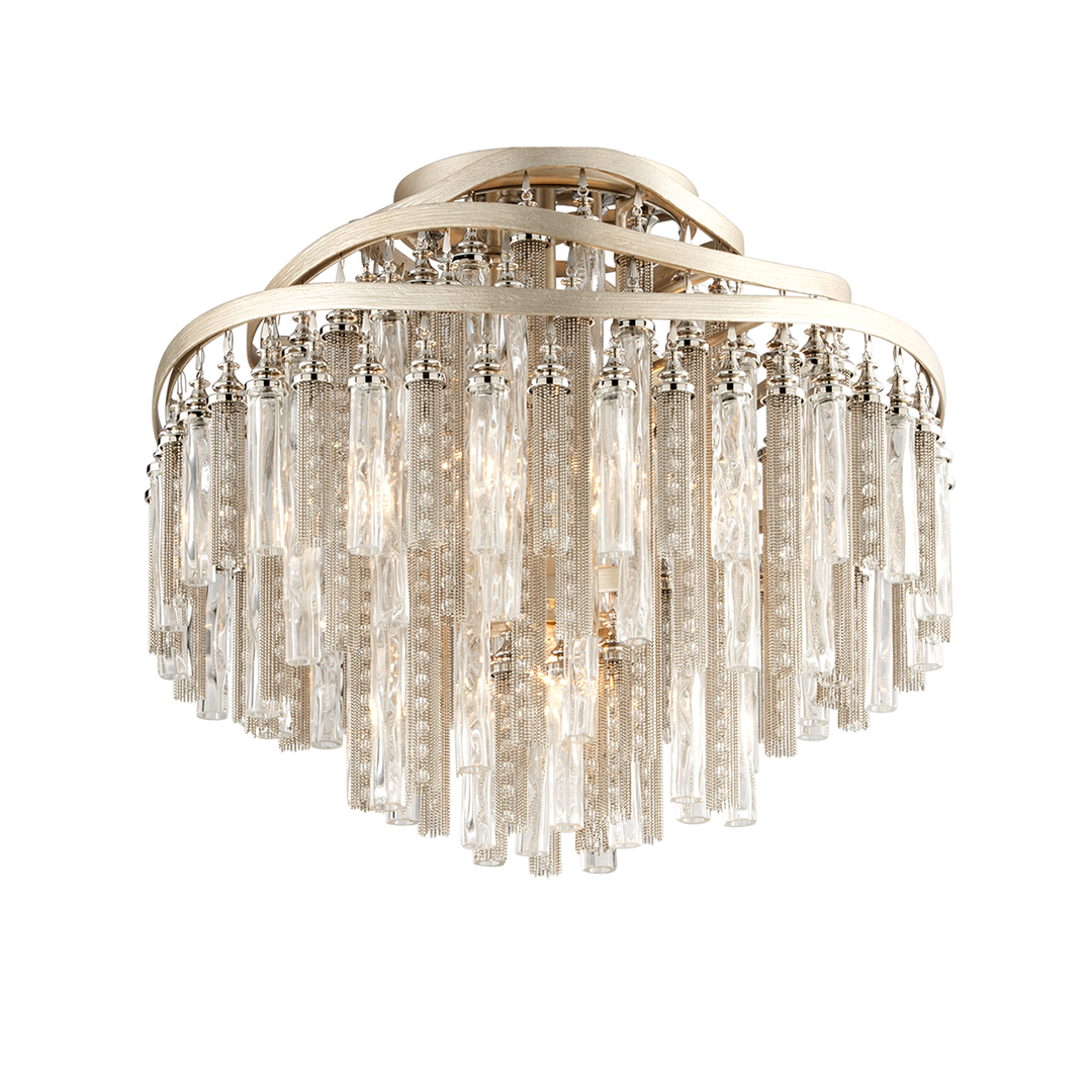 Chimera Semi Flush - Tranquility Silver Leaf