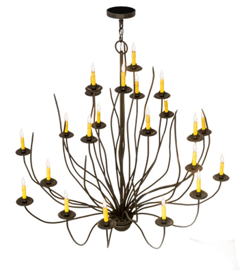 54"W Sycamore 22 Lt Chandelier