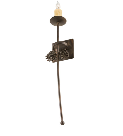 6"W Bechar Pine Cone Wall Sconce