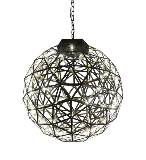 24" Wide Geosphere Pendant