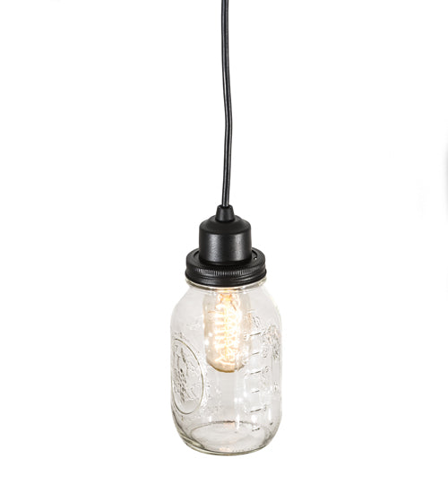 3.75" Wide Mason Jar Mini Pendant