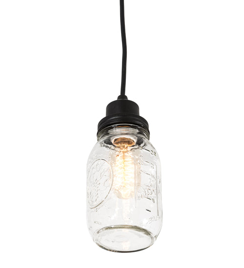 3.75" Wide Mason Jar Mini Pendant