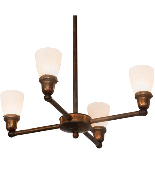 26" Wide Revival Goblet 4 Light Chandelier