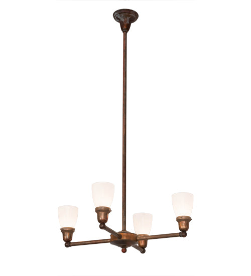 26" Wide Revival Goblet 4 Light Chandelier