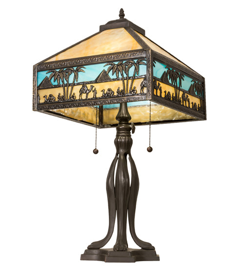 26" High Camel Mission Table Lamp