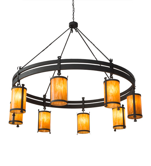 84" Wide Beartooth 8 Light Chandelier