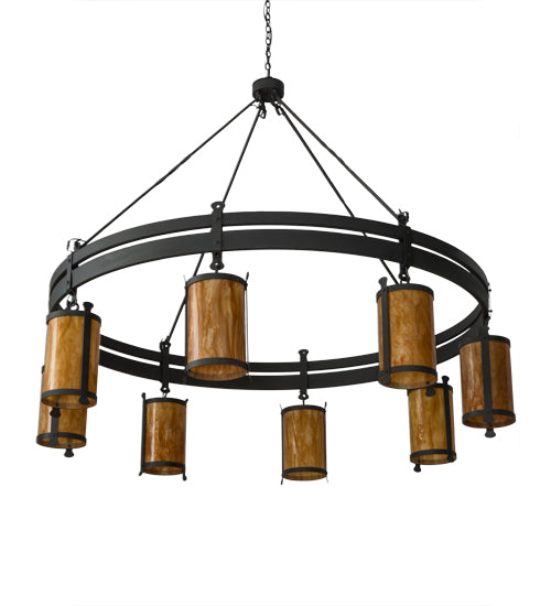 84" Wide Beartooth 8 Light Chandelier