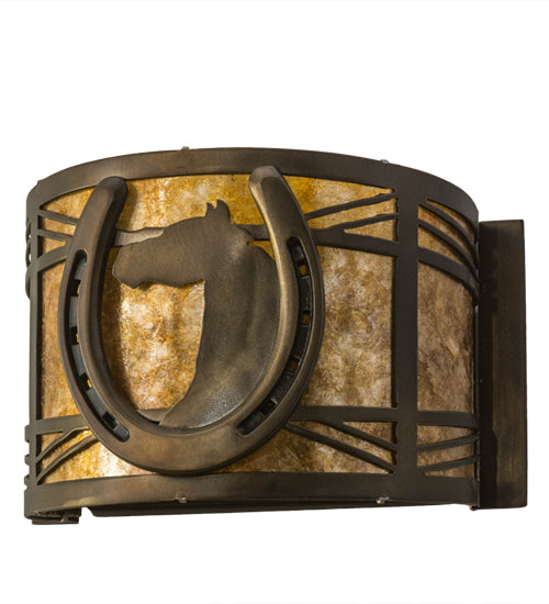 8"W Horseshoe Wall Sconce