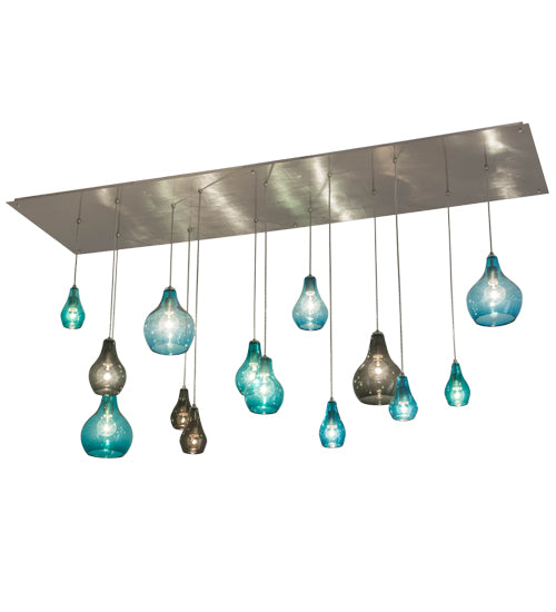 84"L Anjou 14 Lt Cascading Pendant